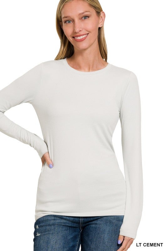 Basic Essentials: Round Neck Long-Sleeve