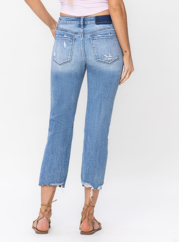 Lovervet Daphne Mid Rise Cropped Jean