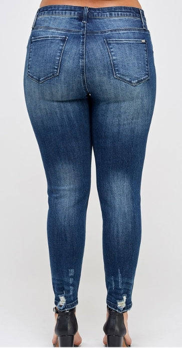 Indigo Muse Mid-Rise Skinny Jeans – Plus