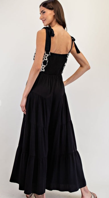 Averie Embroidered Jumpsuit - Final Sale