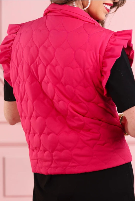 Love Like Ours Heart Puffer Vest