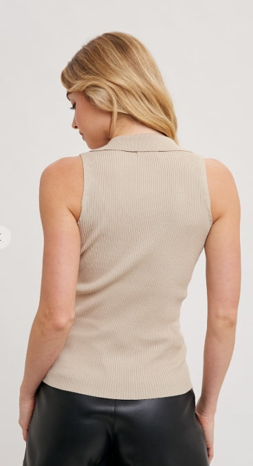 Connie Sleeveless Ribbed Top