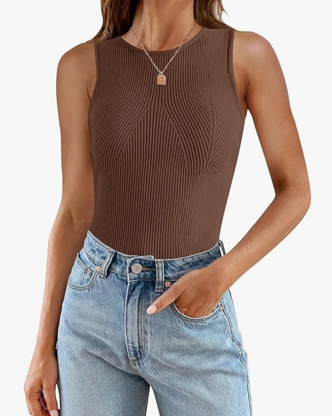 Camille Ribbed Knit Tank