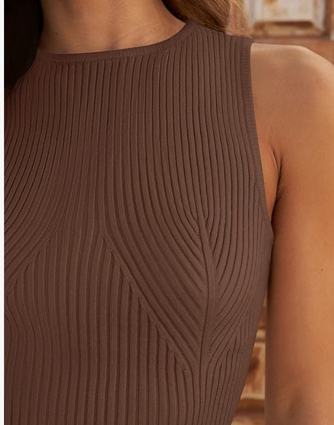 Camille Ribbed Knit Tank