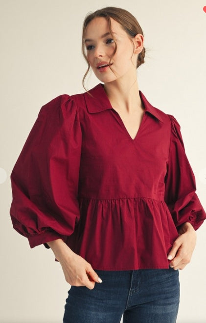 Ruffle & Rise Blouse