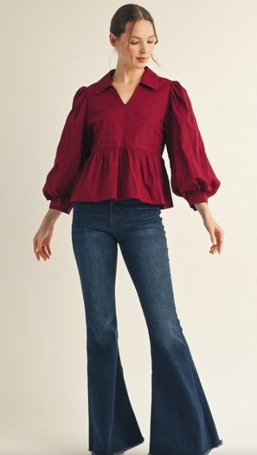 Ruffle & Rise Blouse