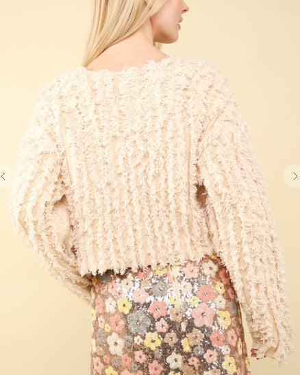 The Fuzzy Frenzy Zip Cardigan