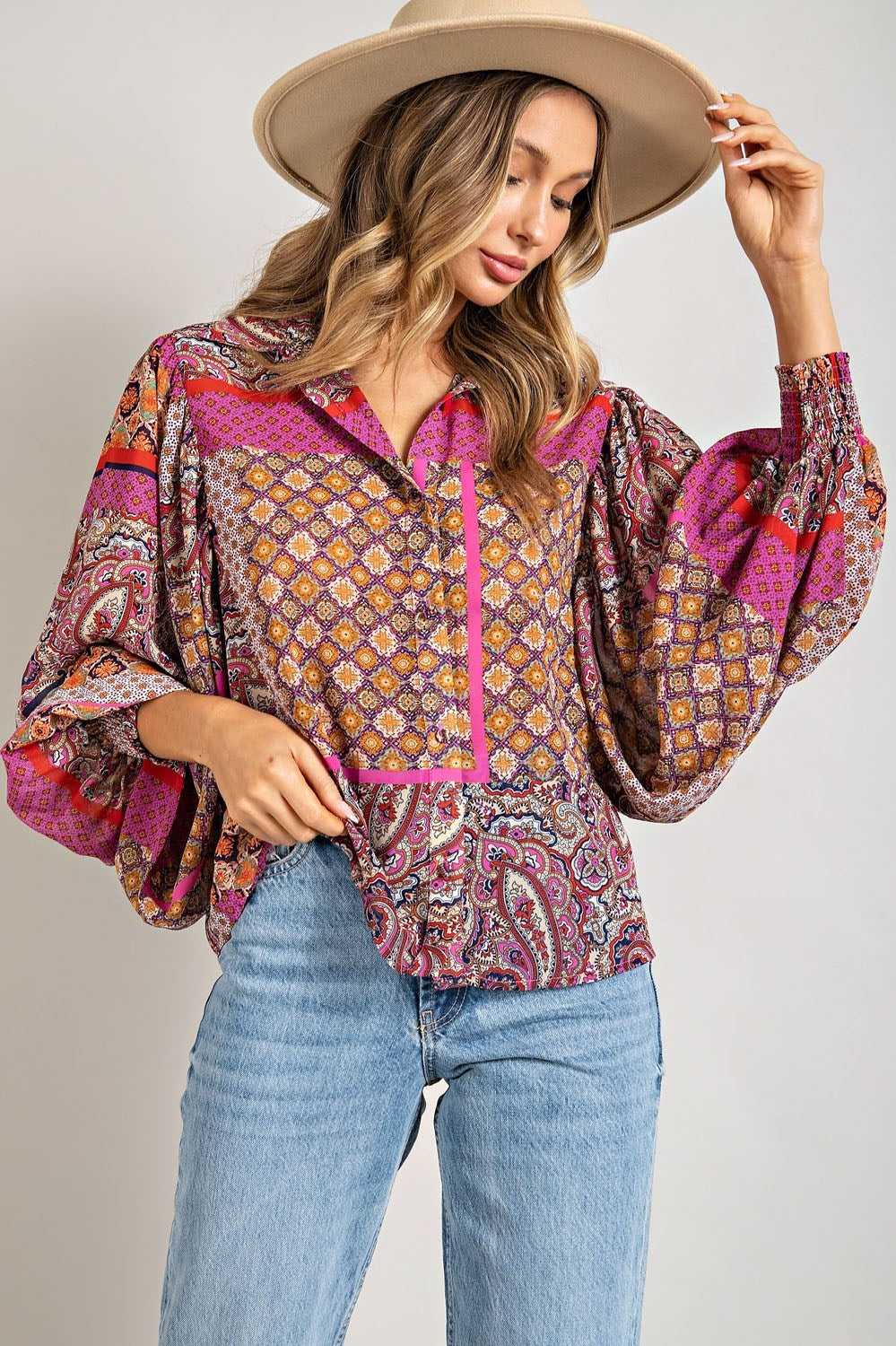 The Wild Mosaic Blouse