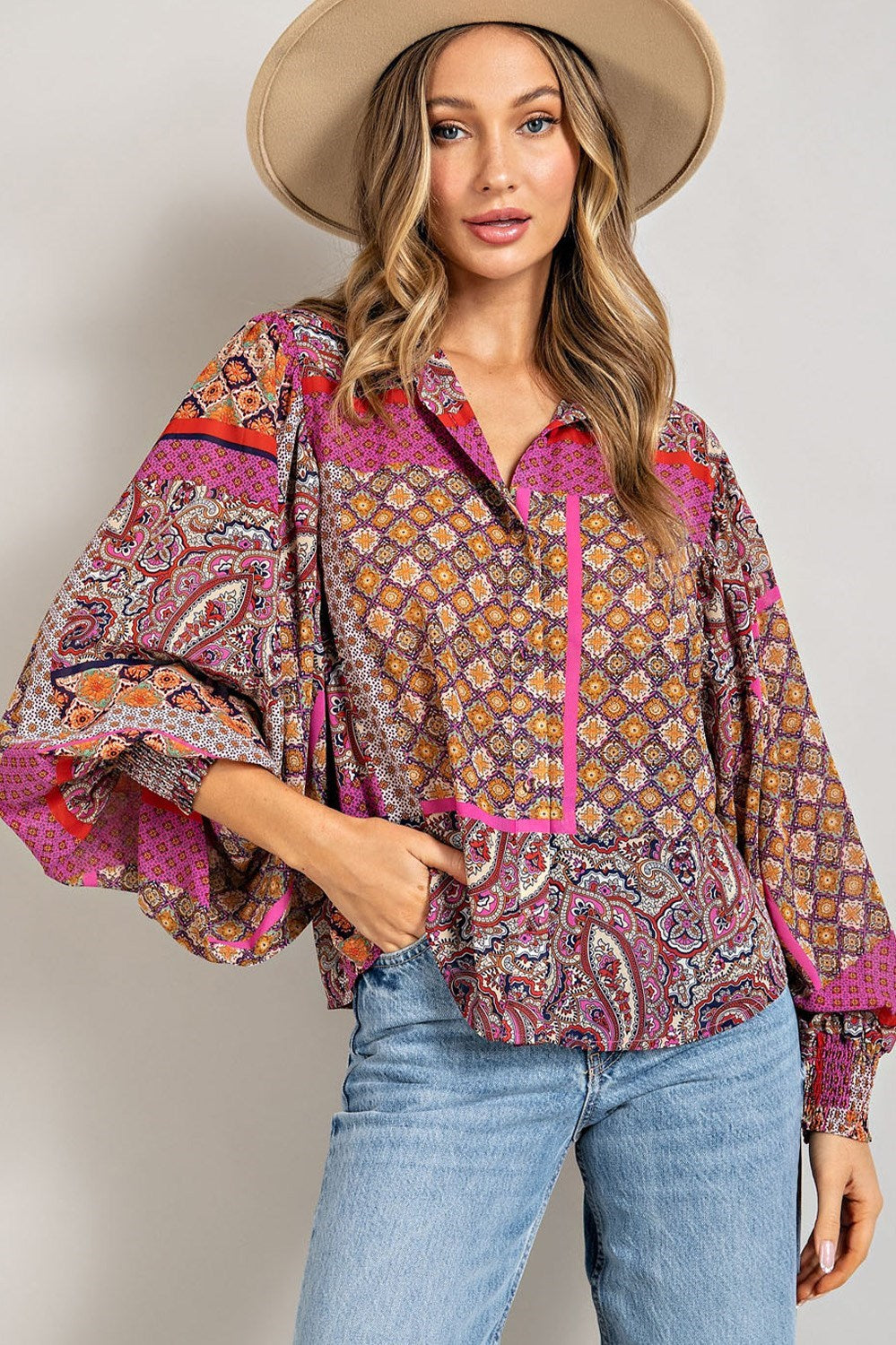 The Wild Mosaic Blouse