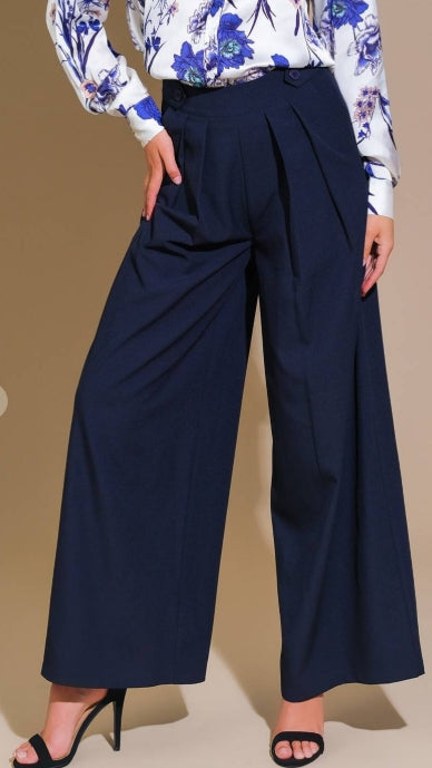 Gemma Pleated Wide Leg Pants