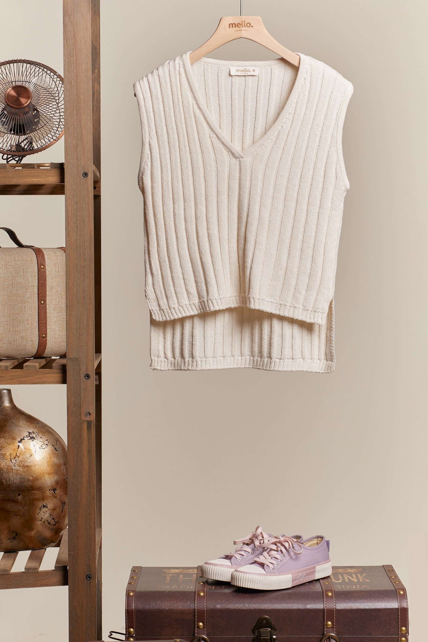 Jordan Knit Sleeveless Hi-Lo Top