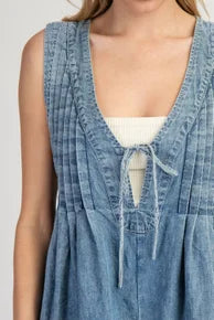 Boho Bliss Denim Romper