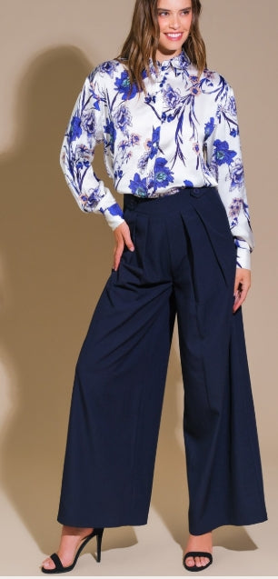 Gemma Pleated Wide Leg Pants