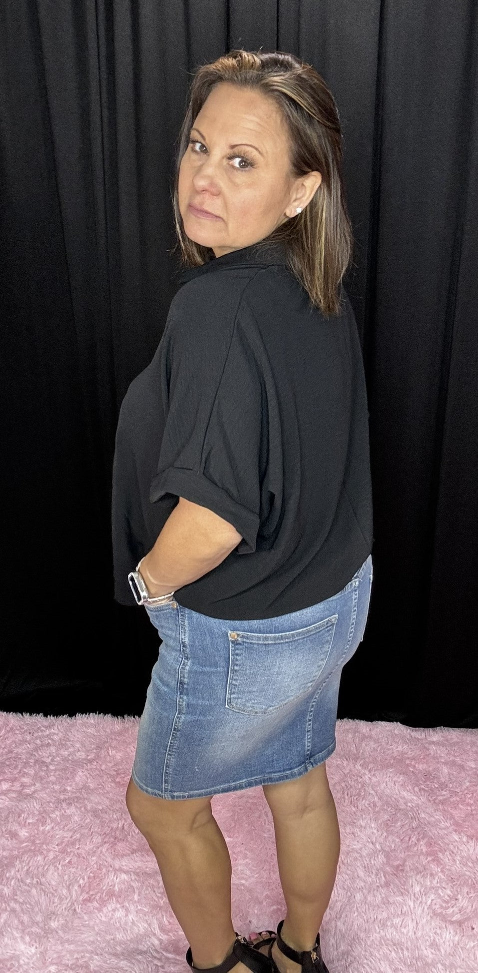 Risen Another Day In Paradise Denim Skirt