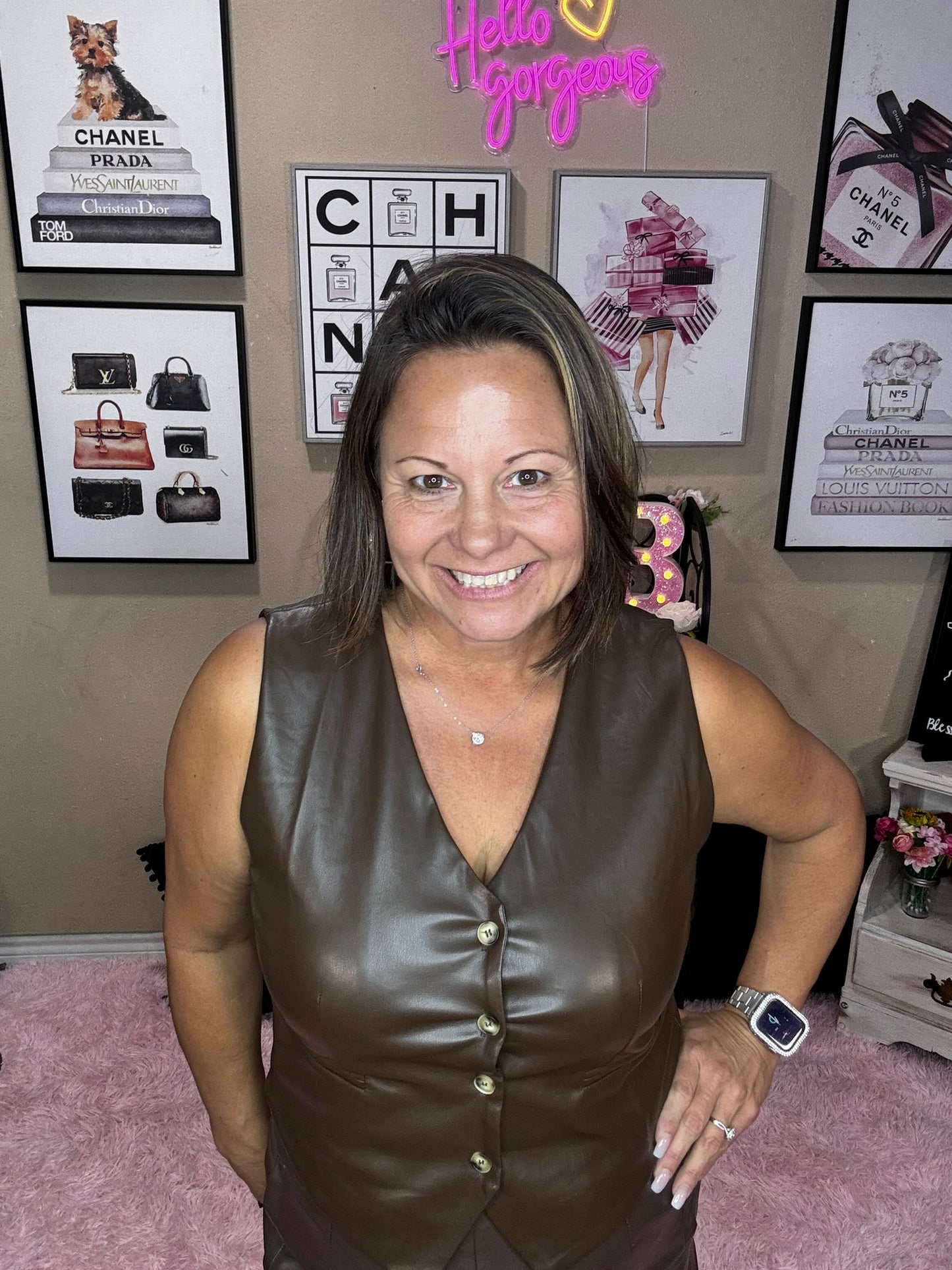 Boss Babe Button-Up Vest