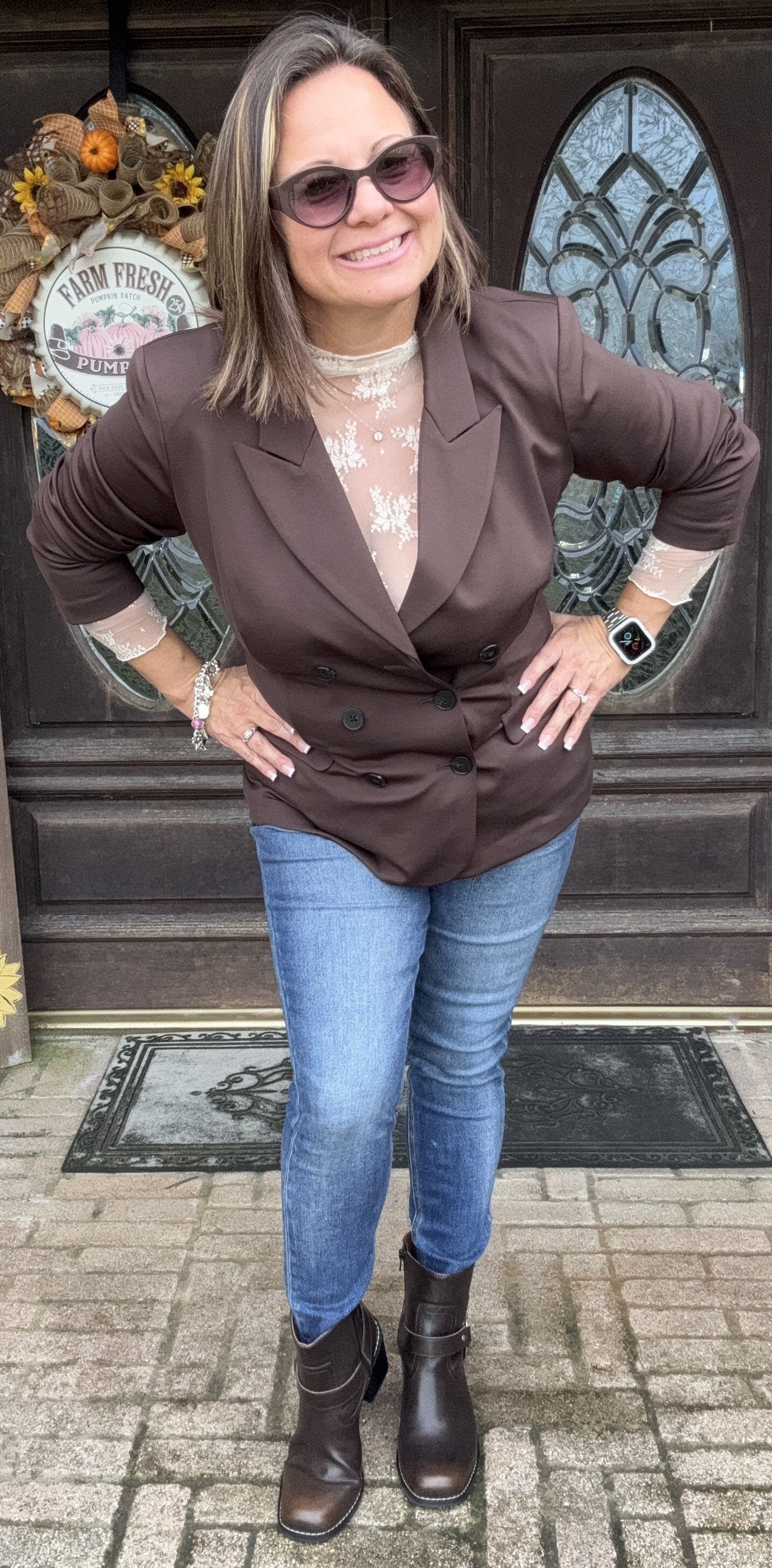 Selena Lace Long Sleeve Top