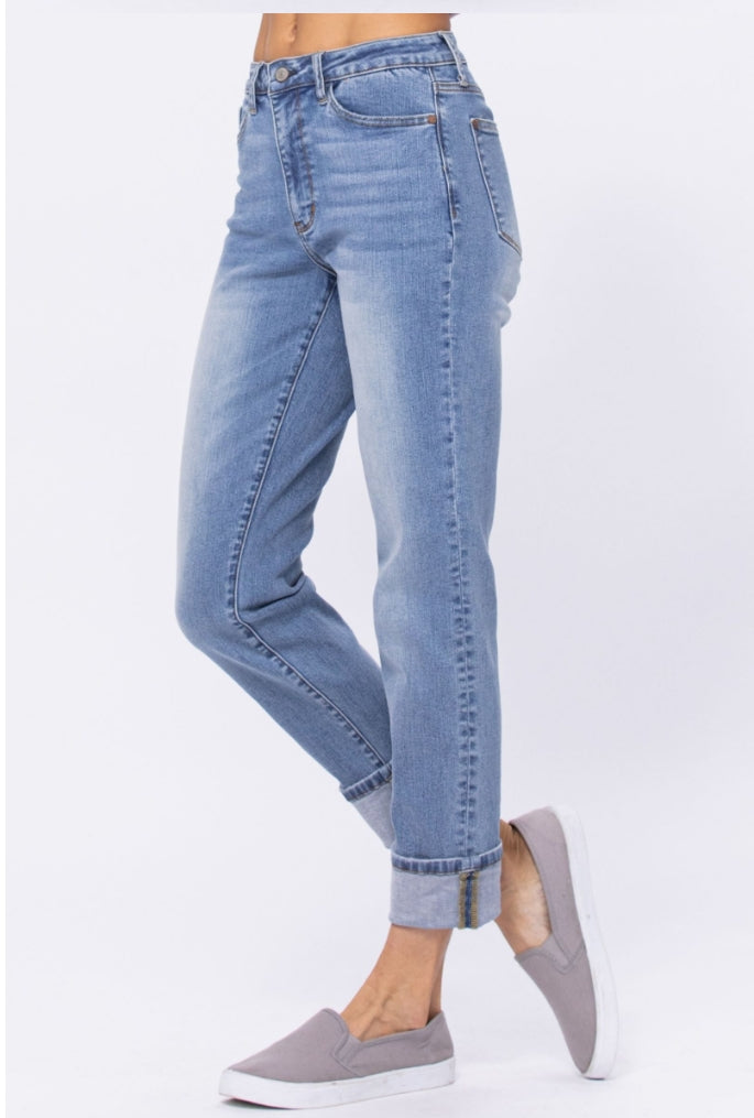 Judy Blue Traci Highrise Boyfriend Crops