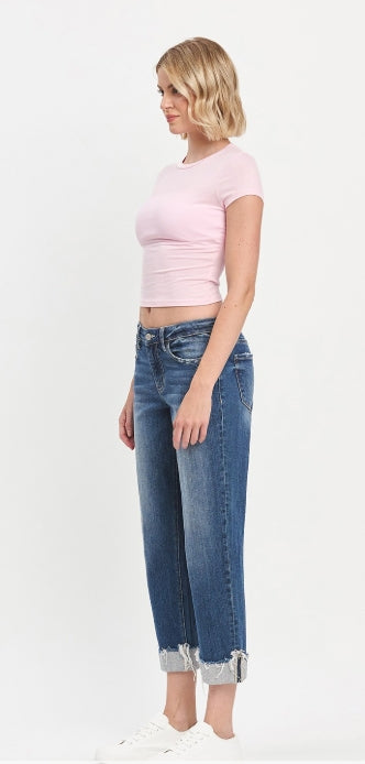 Lovervet Nicole Vintage Cuffed Boyfriend Jeans
