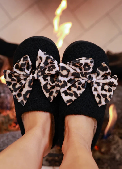 Cozy Bow Slippers