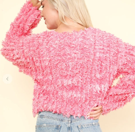 The Fuzzy Frenzy Zip Cardigan