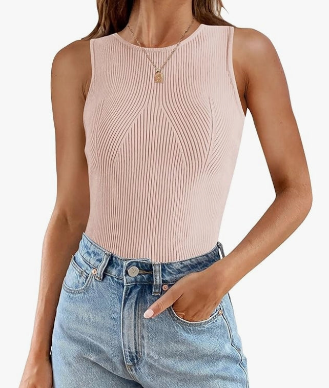 Camille Ribbed Knit Tank