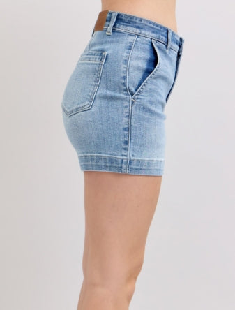 Judy Blue Melody MR Denim Trouser Shorts