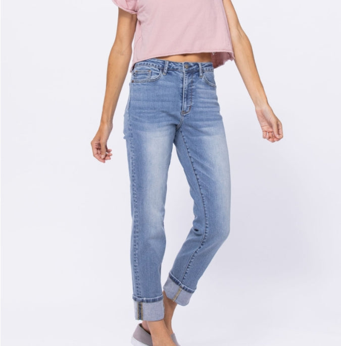 Judy Blue Traci Highrise Boyfriend Crops