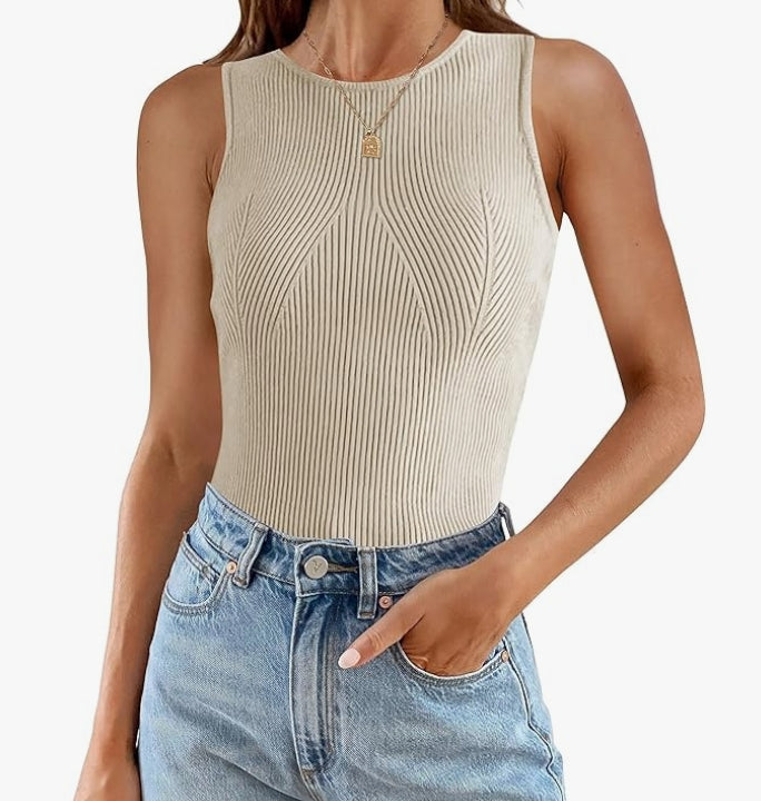 Camille Ribbed Knit Tank