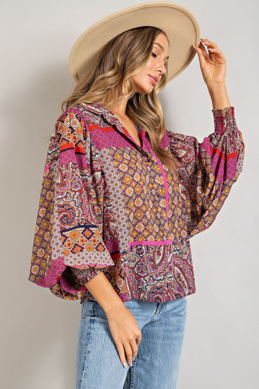 The Wild Mosaic Blouse