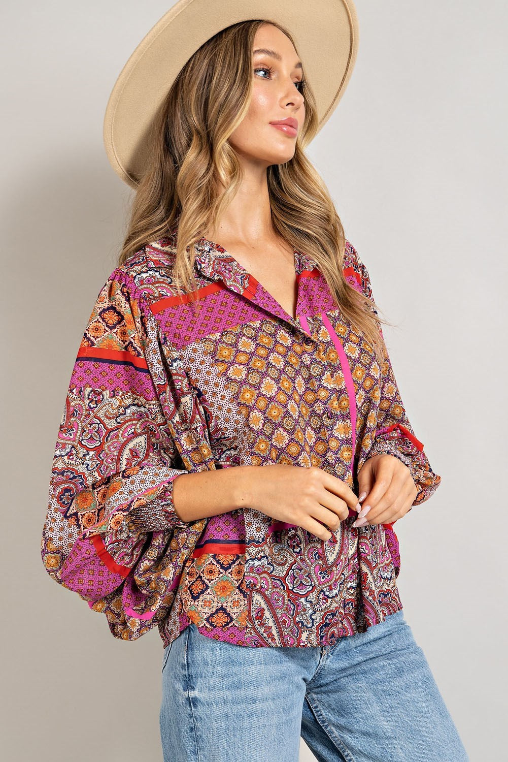 The Wild Mosaic Blouse
