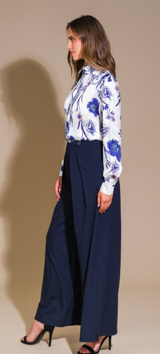 Gemma Pleated Wide Leg Pants