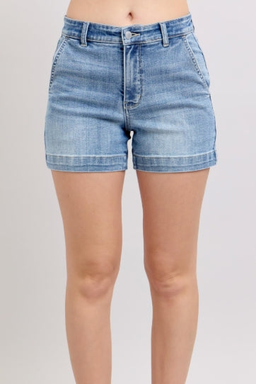 Judy Blue Melody MR Denim Trouser Shorts