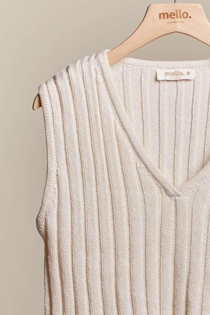 Jordan Knit Sleeveless Hi-Lo Top
