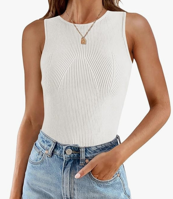 Camille Ribbed Knit Tank