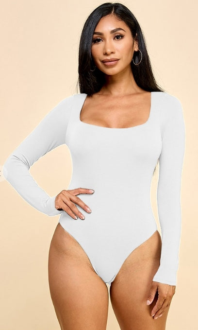 Jade Square Neck Bodysuit