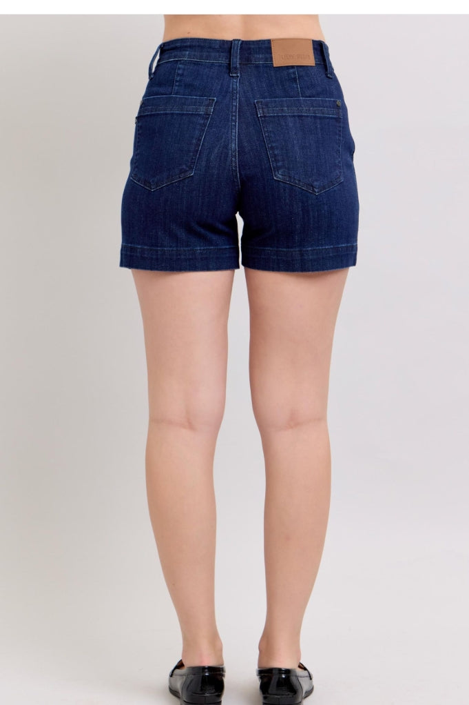 Judy Blue Cordelia Denim Trouser Shorts