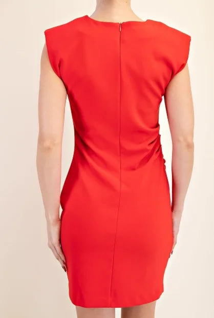Jackie Ruched Fitted Dress