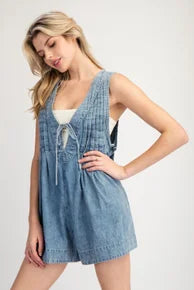 Boho Bliss Denim Romper