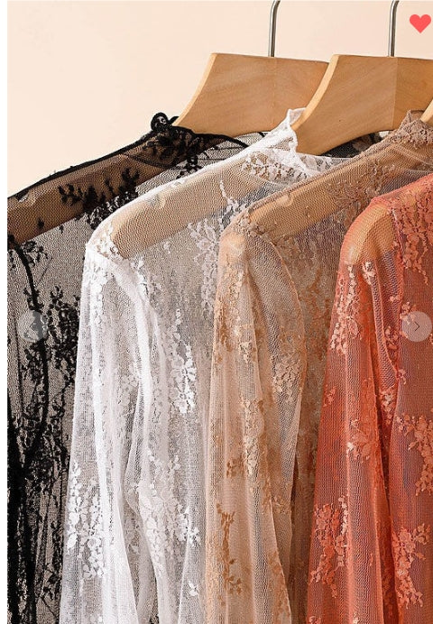 Selena Lace Long Sleeve Top