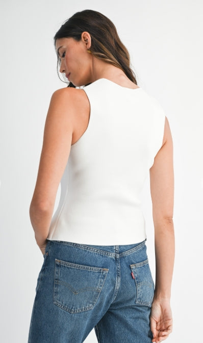 The Mercer Button Vest