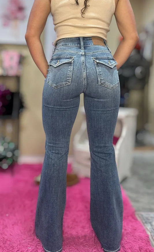 JB Double or Nothing High Waisted Flare Jeans