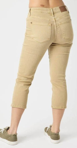 Judy Blue So Casual Khaki Capris