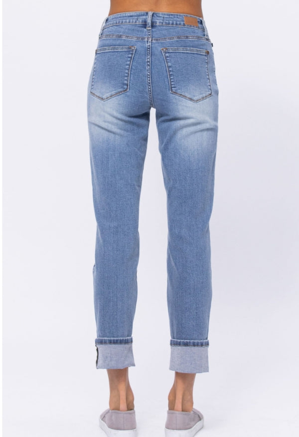 Judy Blue Traci Highrise Boyfriend Crops