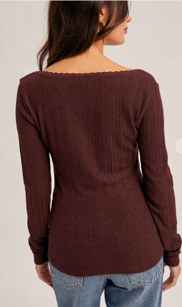 Cozy Confession Top