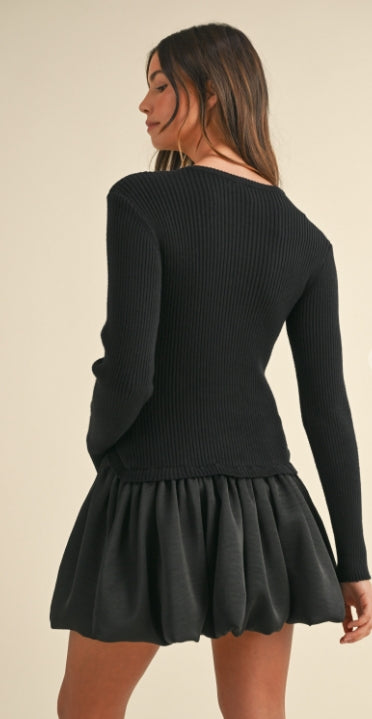 The Midnight Bloom Sweater Dress – by Mable