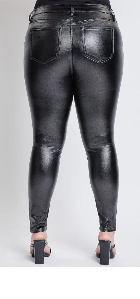 Starry Night Black Metallic Skinny Plus