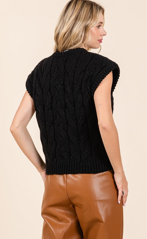The Cable & Chic Sweater Vest