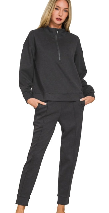 Quarter-Zip Luxe Lounge Set