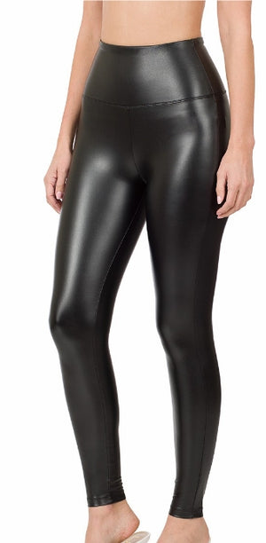 Luxe High-Waist Faux Leather Leggings