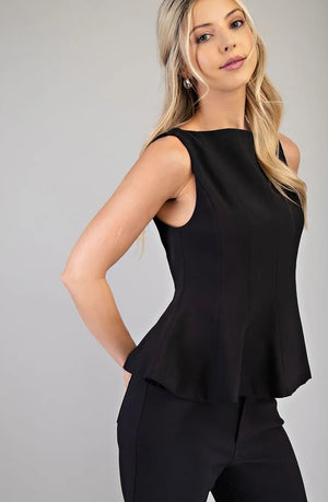 The Madison Peplum Top